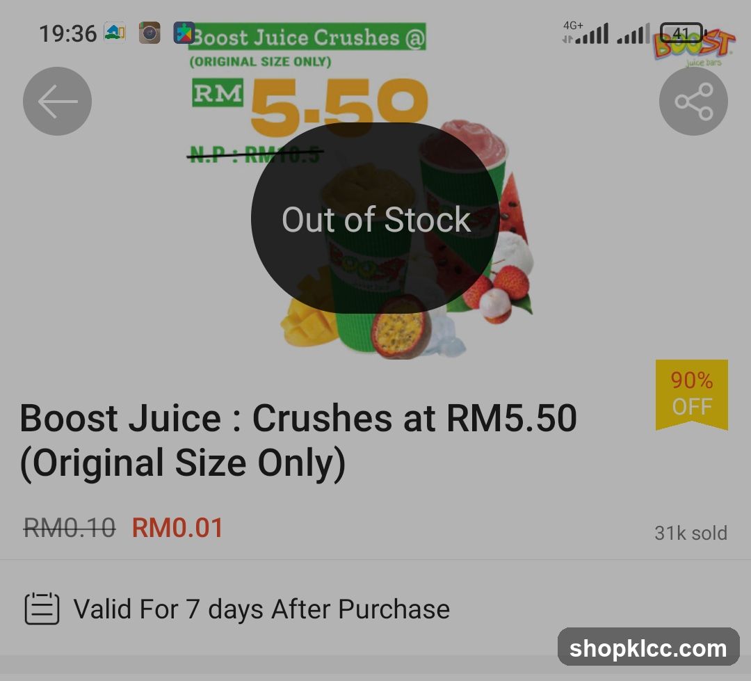 Boost Juice Crushes