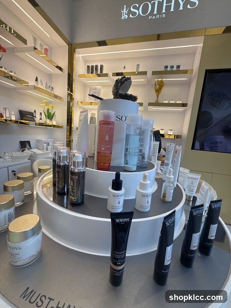 Sothys Paris Skincare Display