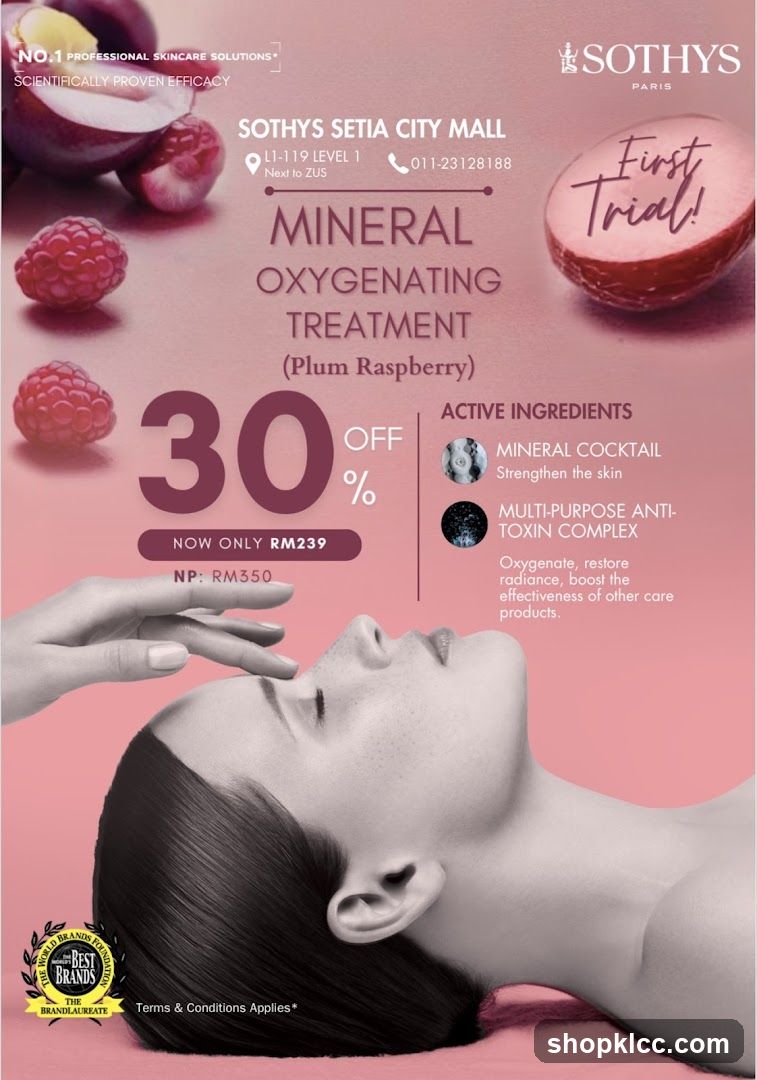 Sothys Mineral Oxygenating Treatment Promotion
