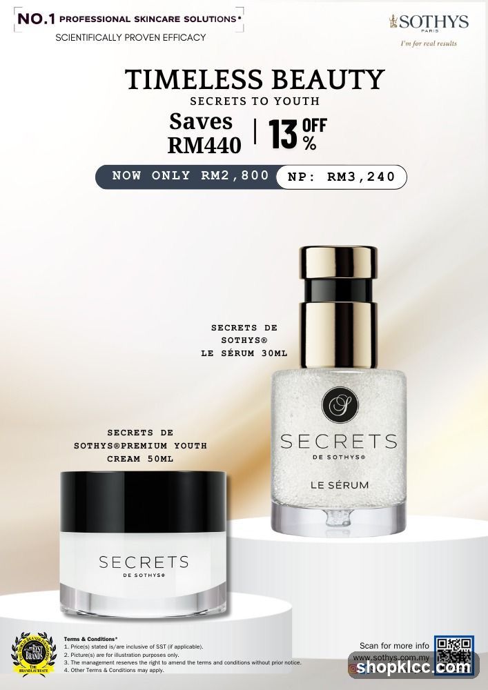 Sothys Timeless Beauty Skincare Promotion