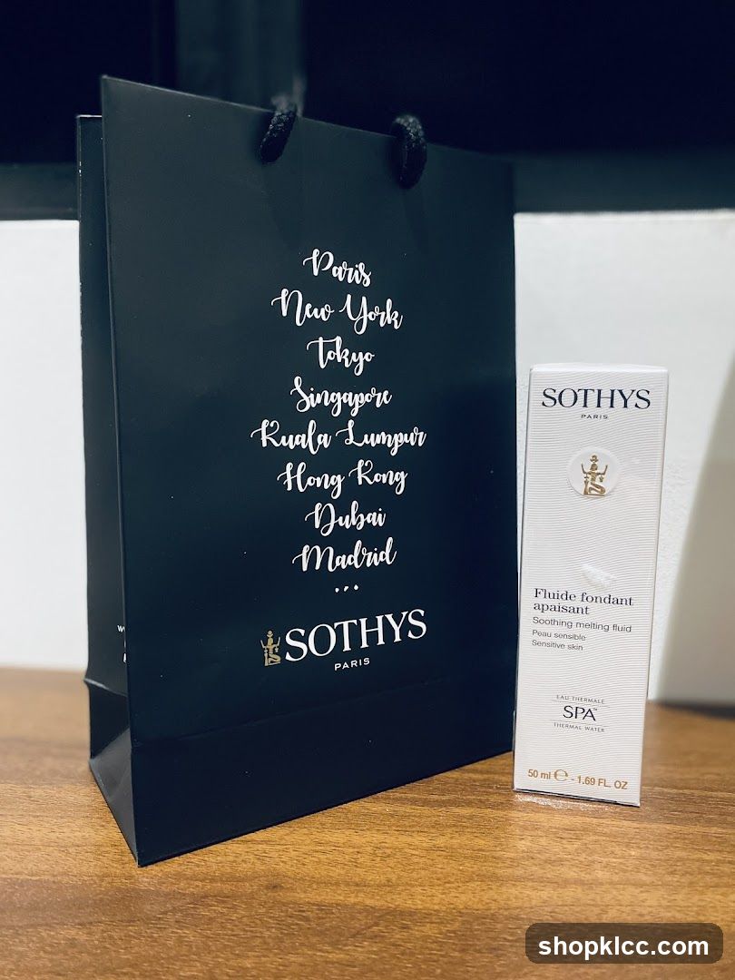 Sothys Shopping Bag and Soothing Melting Fluid