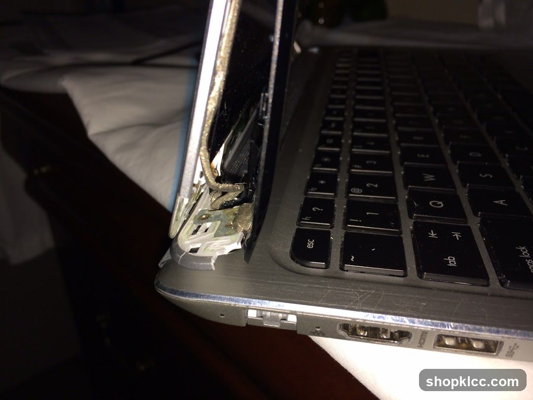 Damaged Laptop Hinge