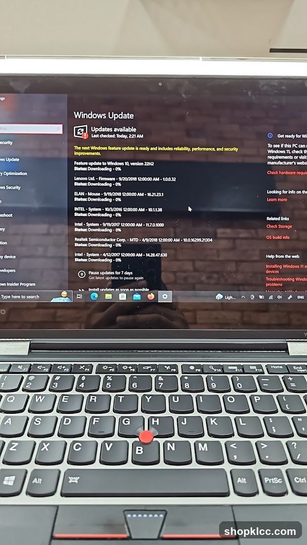 Windows Update Screen
