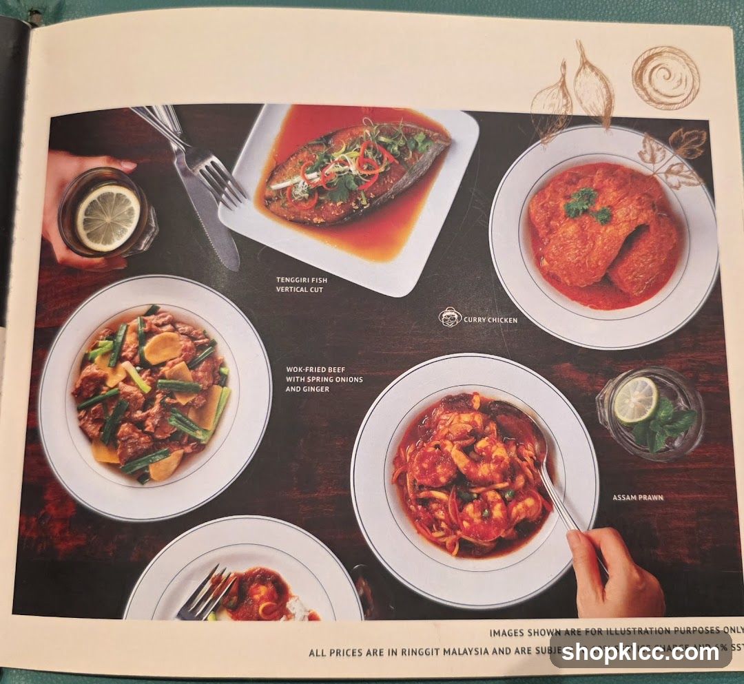 Curry Chicken Menu Page