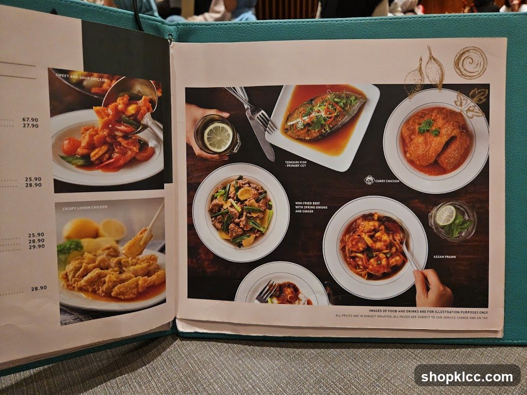 Restaurant Menu Page