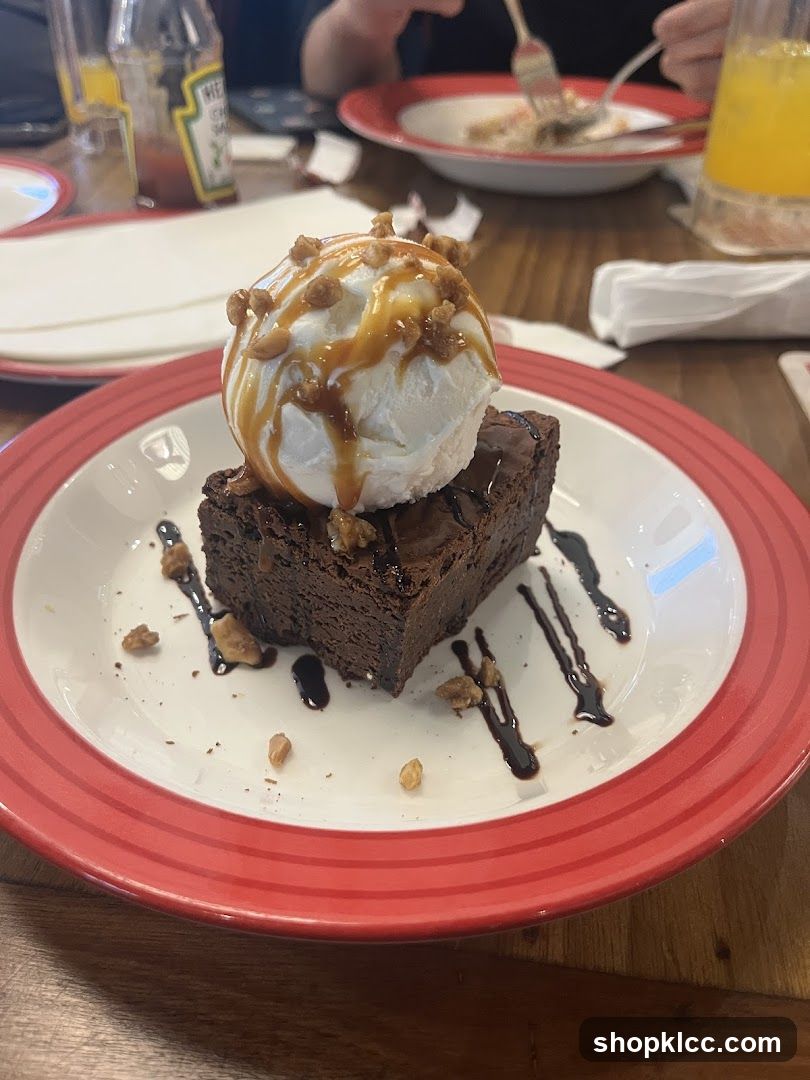 Chocolate Brownie with Ice Cream