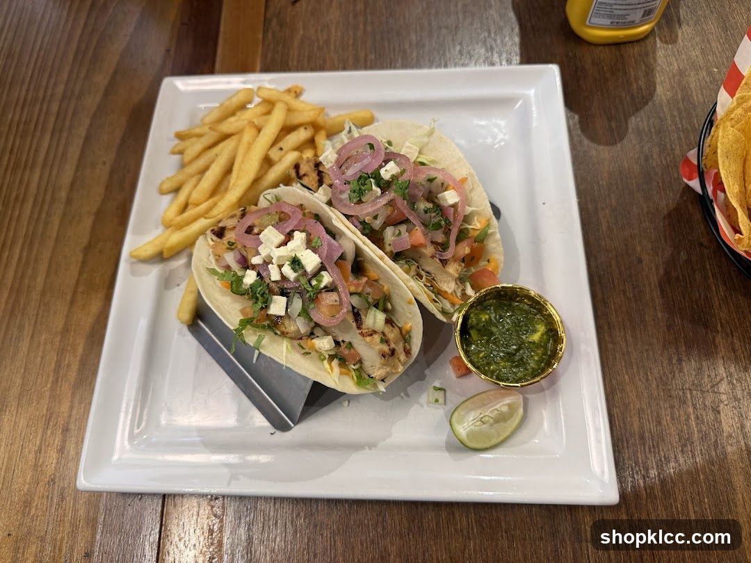 Tacos with Fries and Guacamole