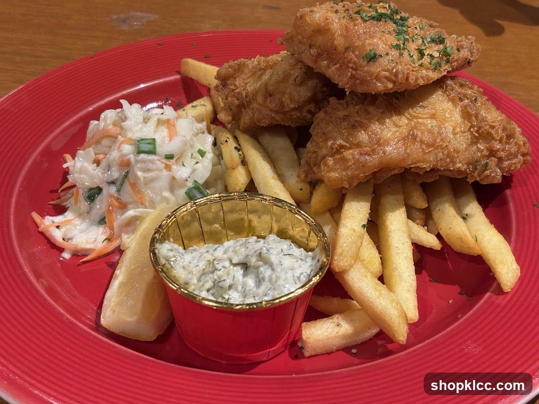 Fish and Chips with Coleslaw