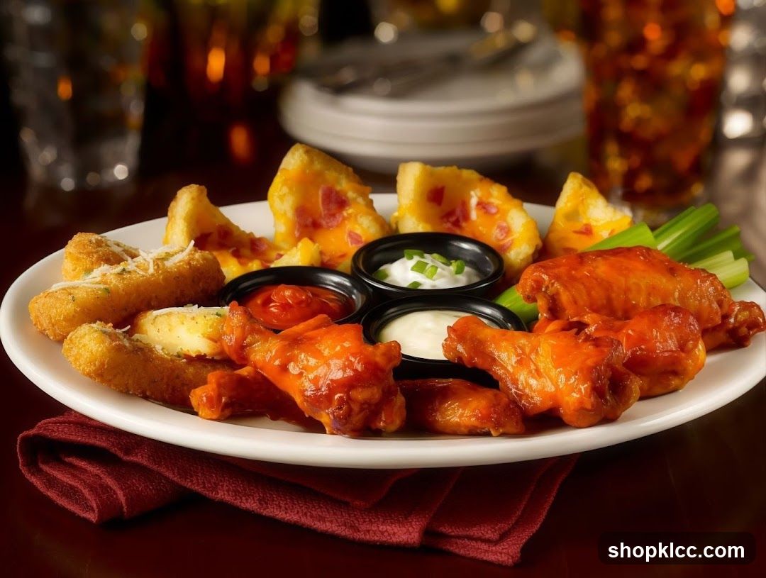 Buffet Platter with Wings and Cheese