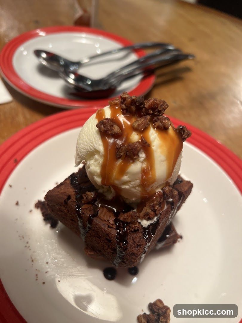 Chocolate Brownie with Ice Cream