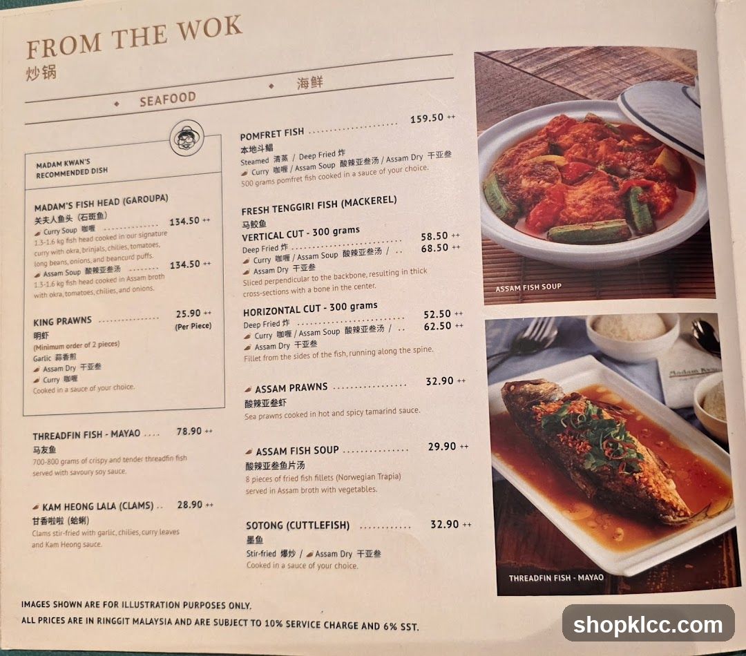 From the Wok Menu