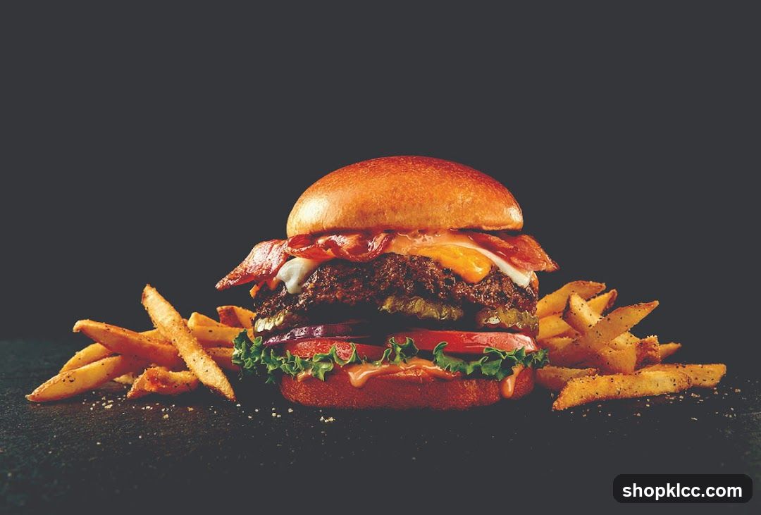 Bacon Cheeseburger and Fries