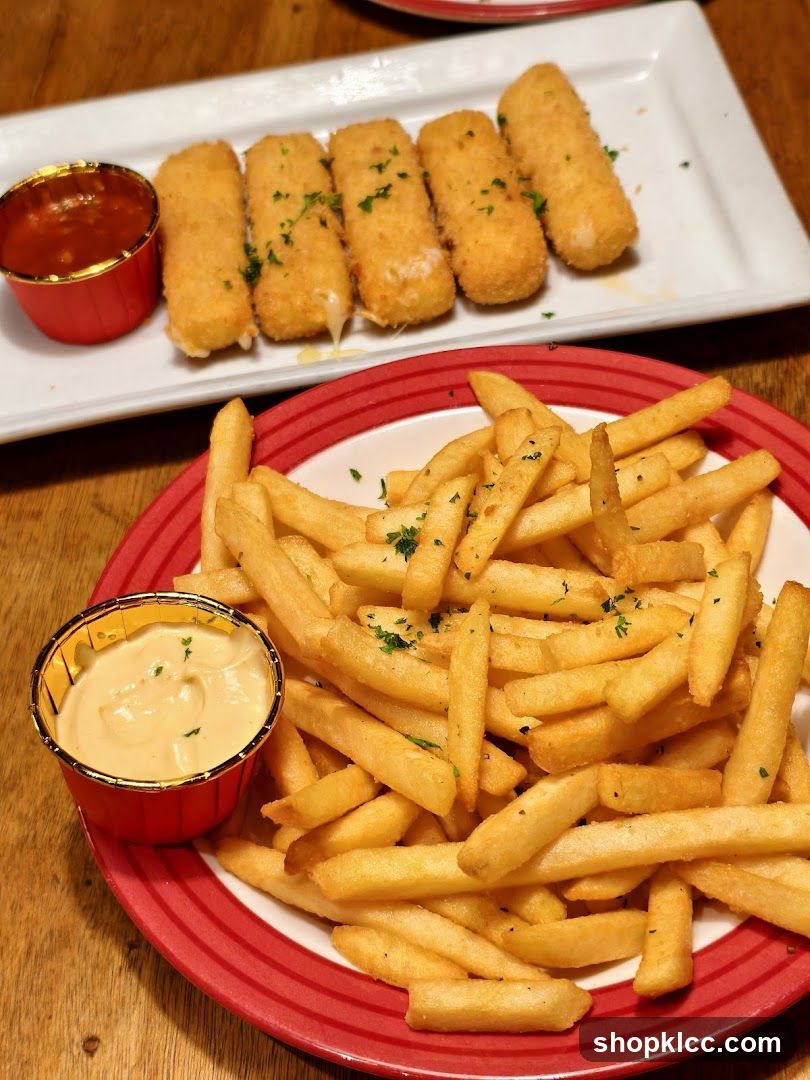 Fried Food Platter with Sauces