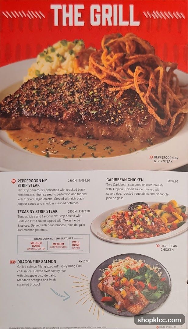 The Grill Menu