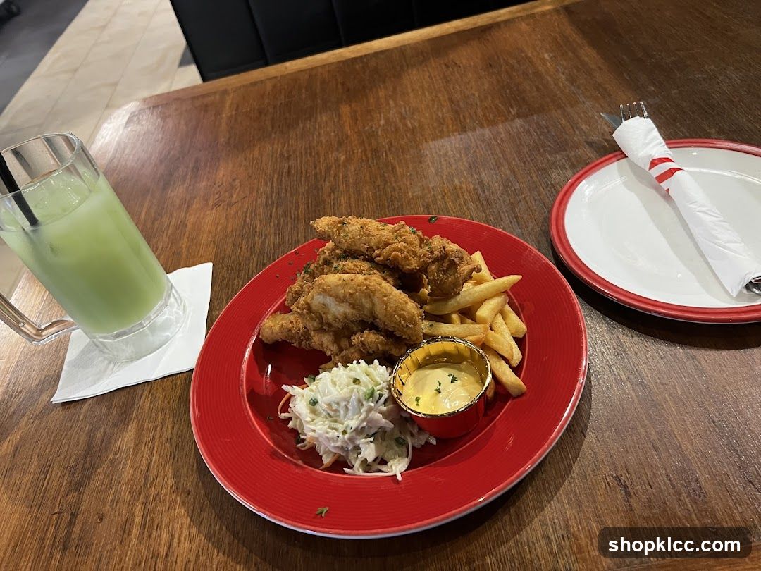 Fried Chicken and Fries Meal
