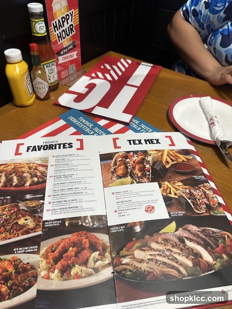 Restaurant Table Setting with Menu and Condiments