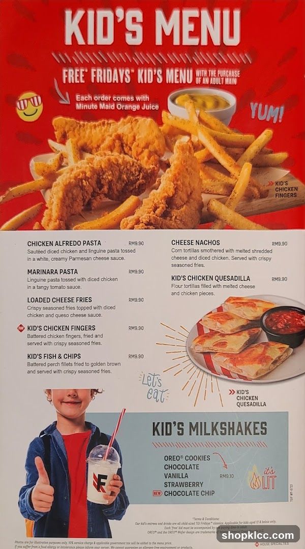 Kid's Menu