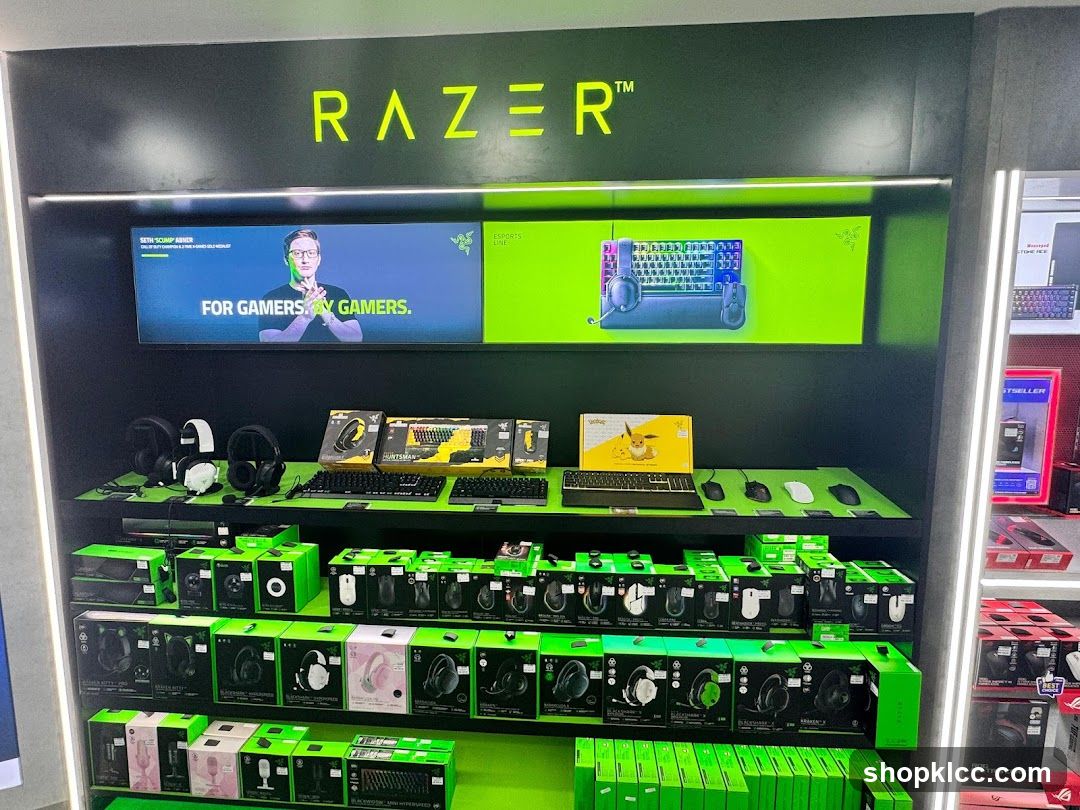 Razer Gaming Peripherals Display