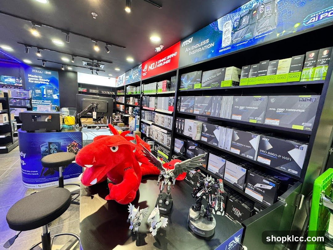 Computer Parts Store Interior