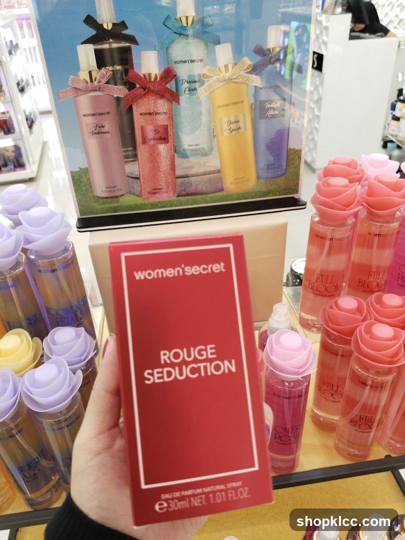 Women's Secret Perfume Display