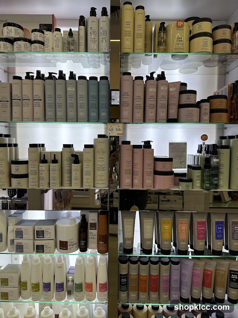 Hair Care Products Display