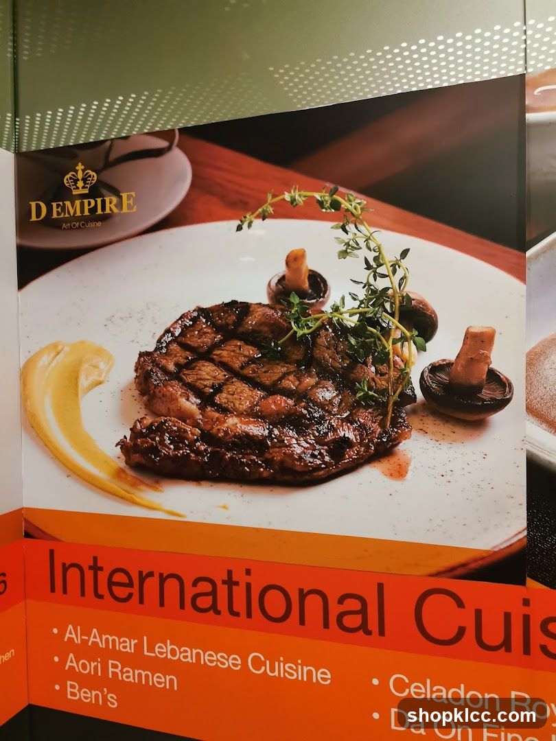 D Empire Art Of Cuisine Menu Display