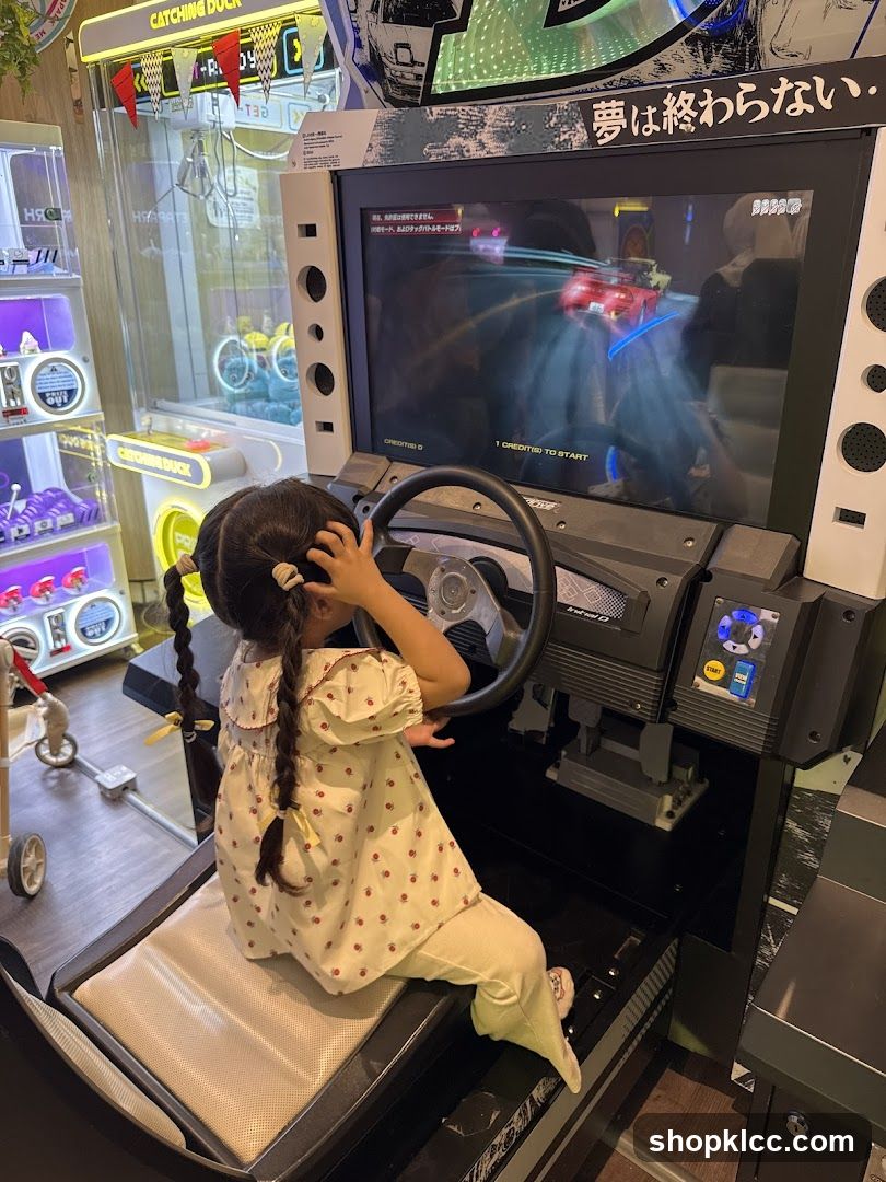 Child Playing Racing Game