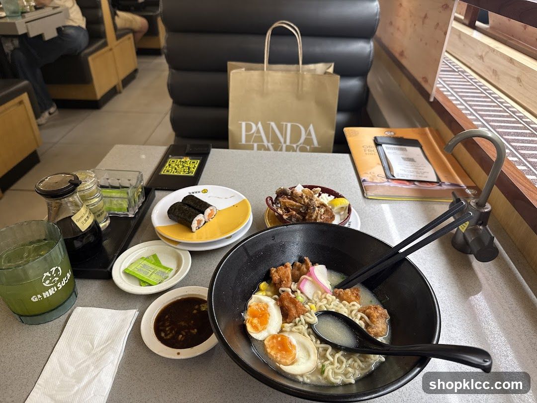 Ramen and Sushi Meal