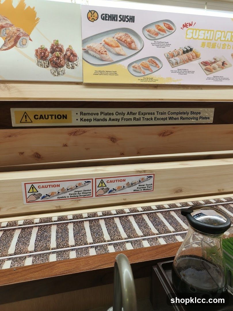 Genki Sushi Menu Board