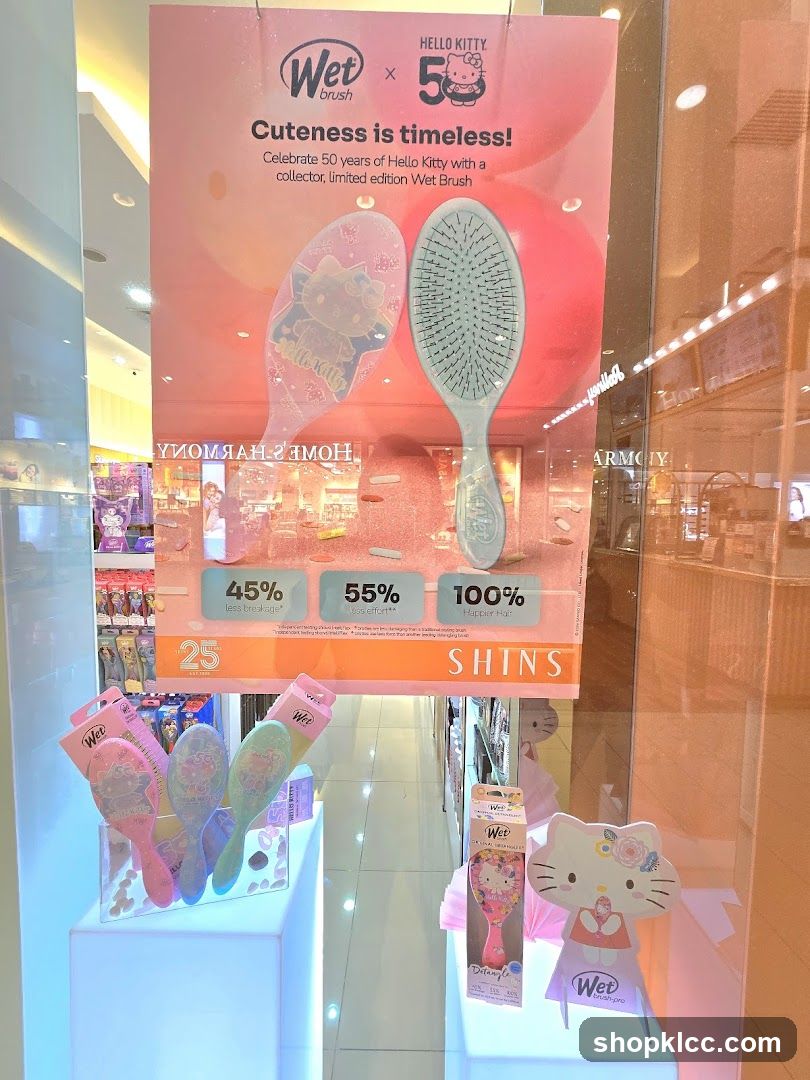 Wet Brush x Hello Kitty 50th Anniversary Display