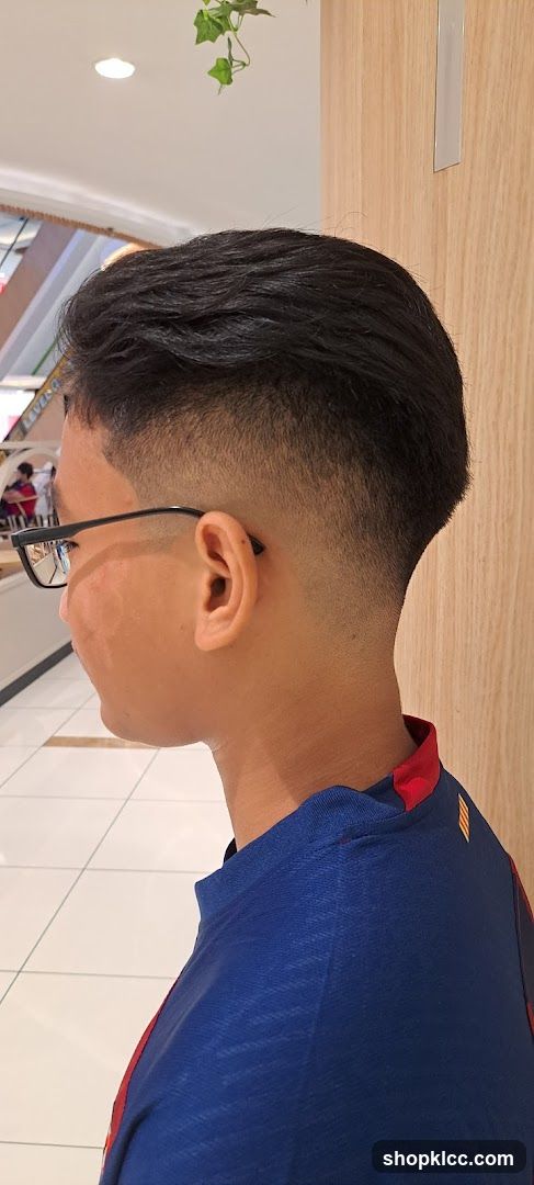 Man with a Fade Haircut