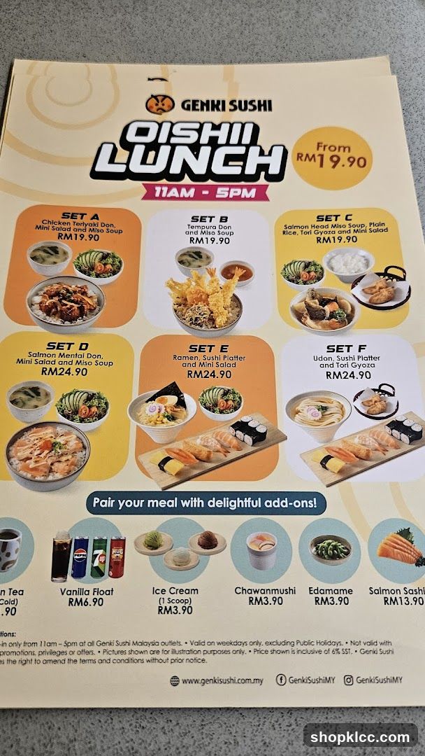 Genki Sushi Oishii Lunch