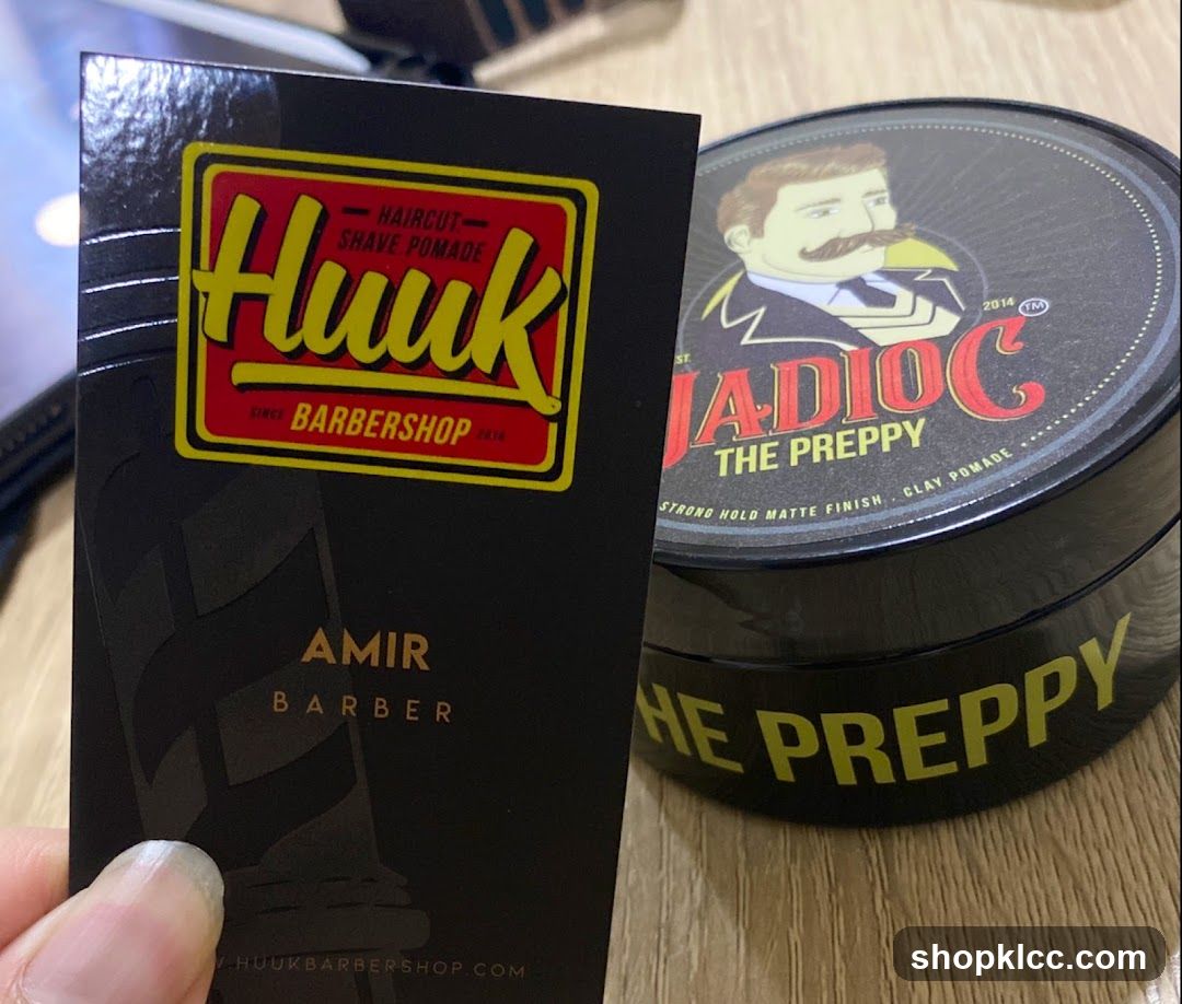 Barbershop Business Card and Pomade