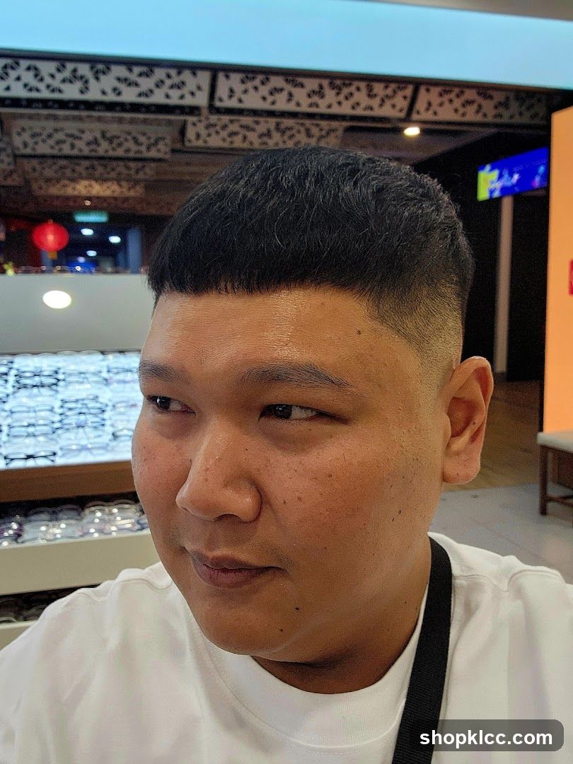 Man with a Fade Haircut