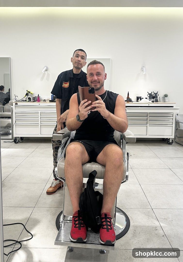 Barber Shop Selfie