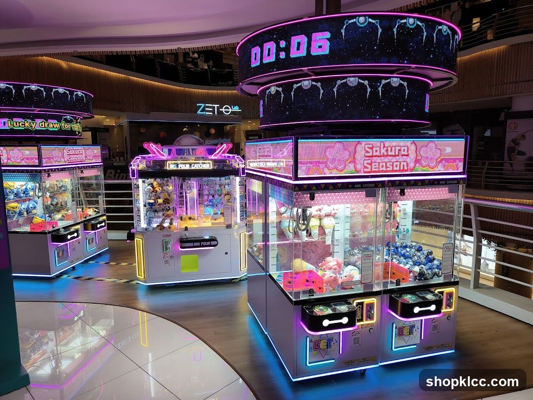 Arcade Game Machines in Mall