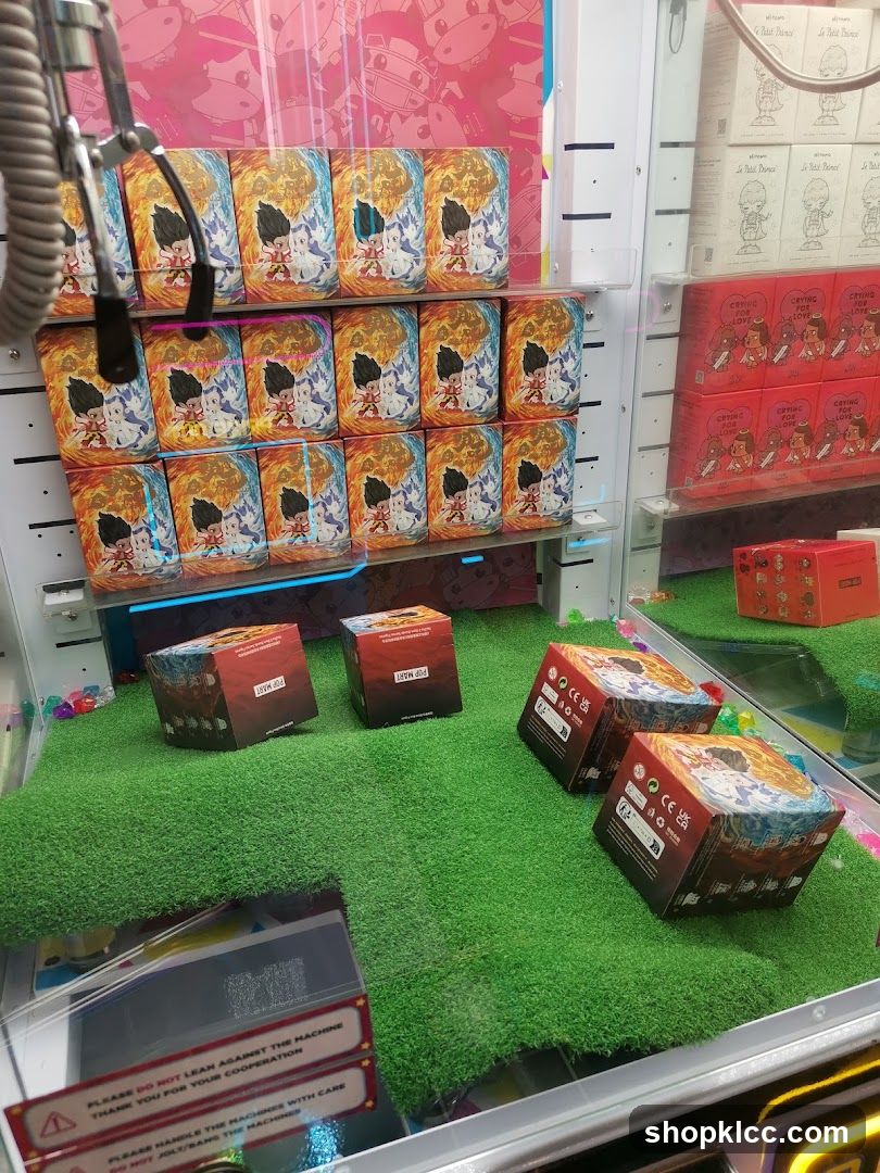 Gacha Machine with Prize Boxes