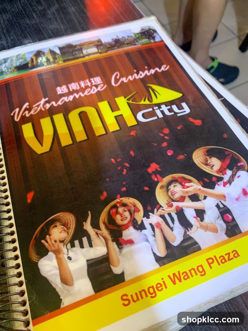 Vietnamese Cuisine Menu Cover