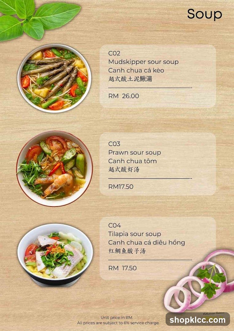 Soup Menu