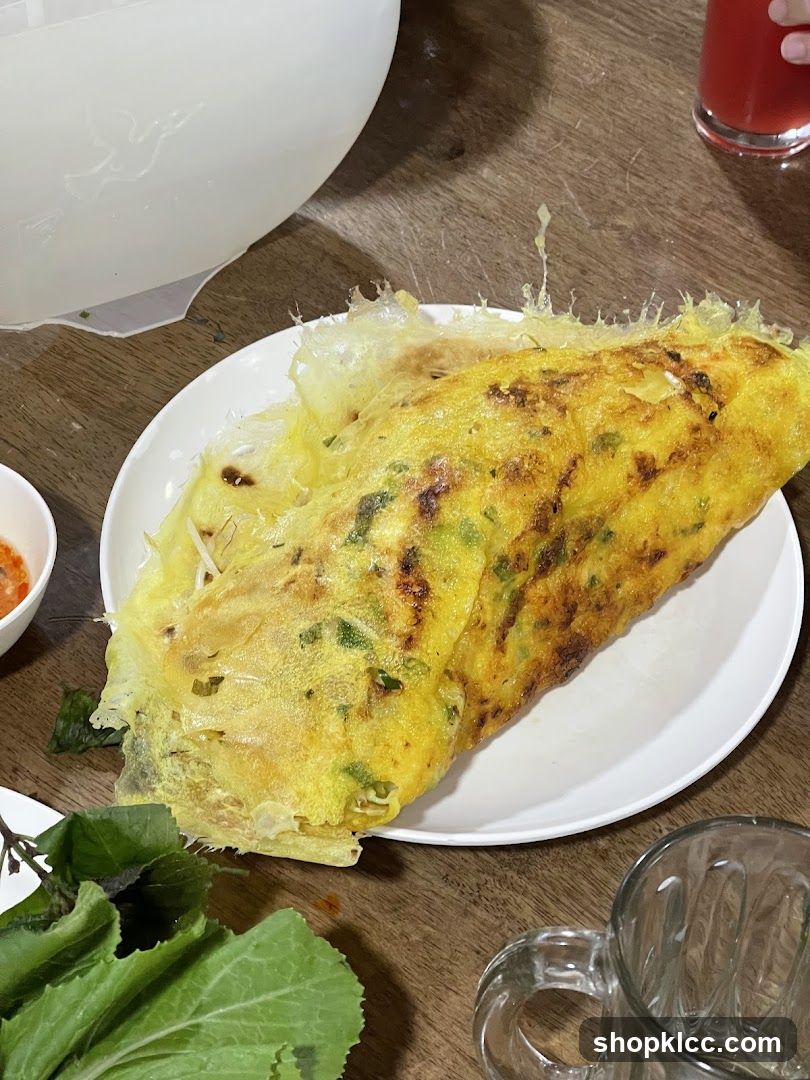 Vietnamese Crepe with Greens