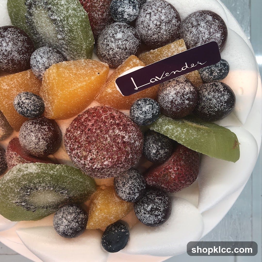 Candied Fruit Cake Topping