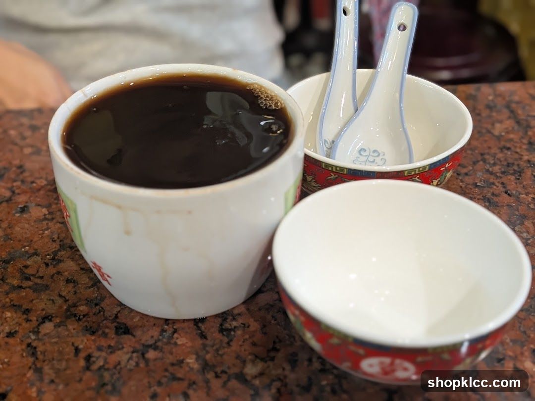 Dessert Drink with Spoons and Bowls