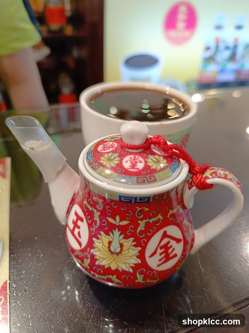Decorative Teapot and Drink