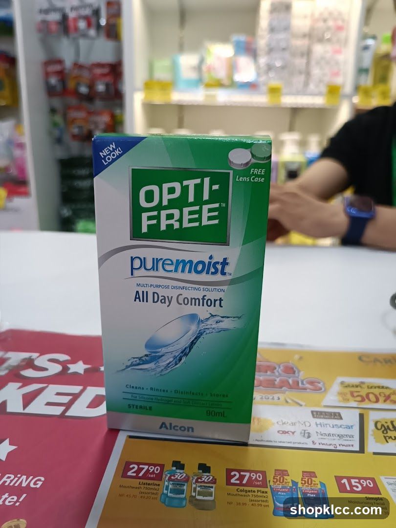 Opti-Free PureMoist Contact Lens Solution Box