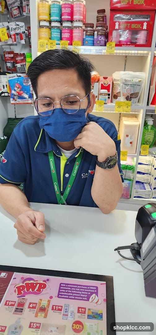 Staff at a pharmacy counter