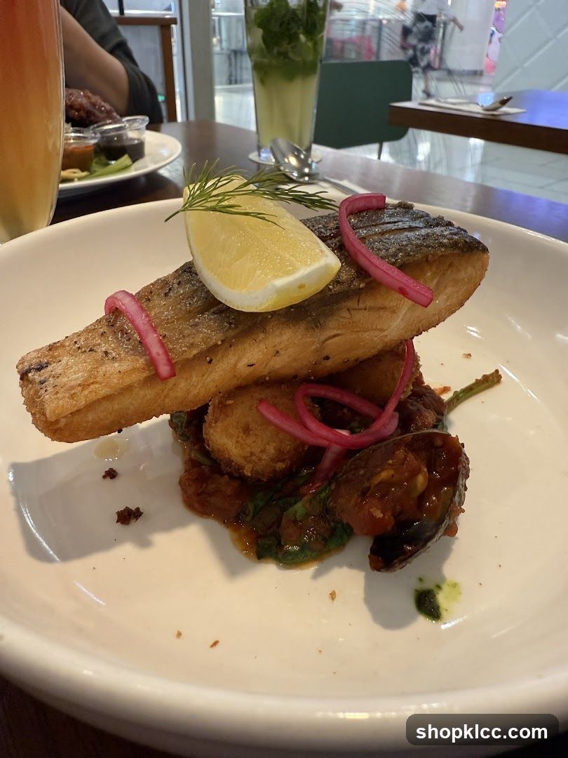 Salmon Dish with Lemon and Pickled Onions