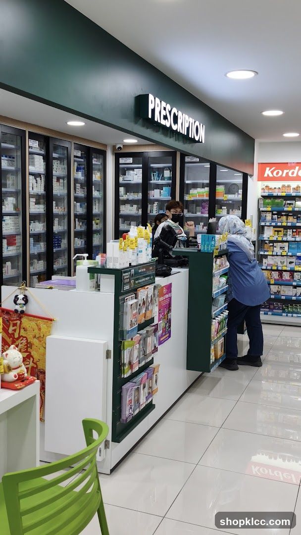 Pharmacy Interior with Prescription Counter