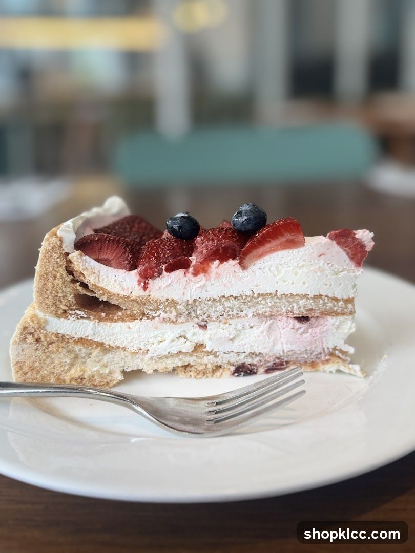 Slice of Berry Cake