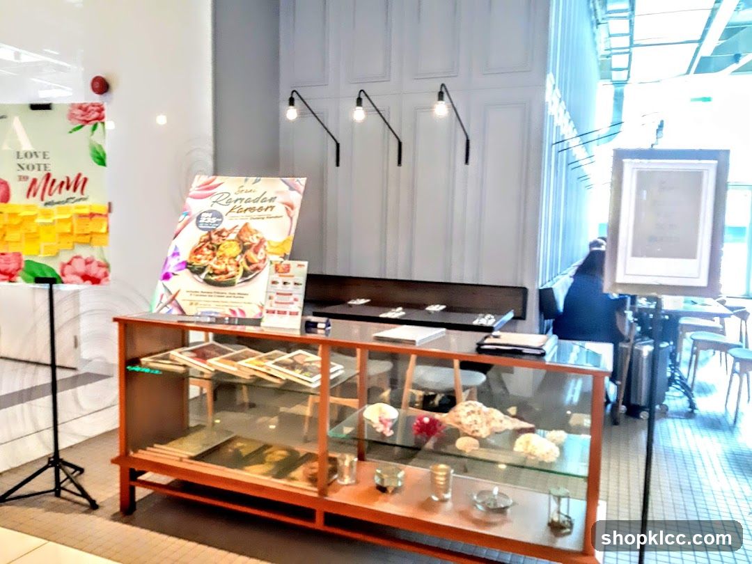 Restaurant Display and Seating Area