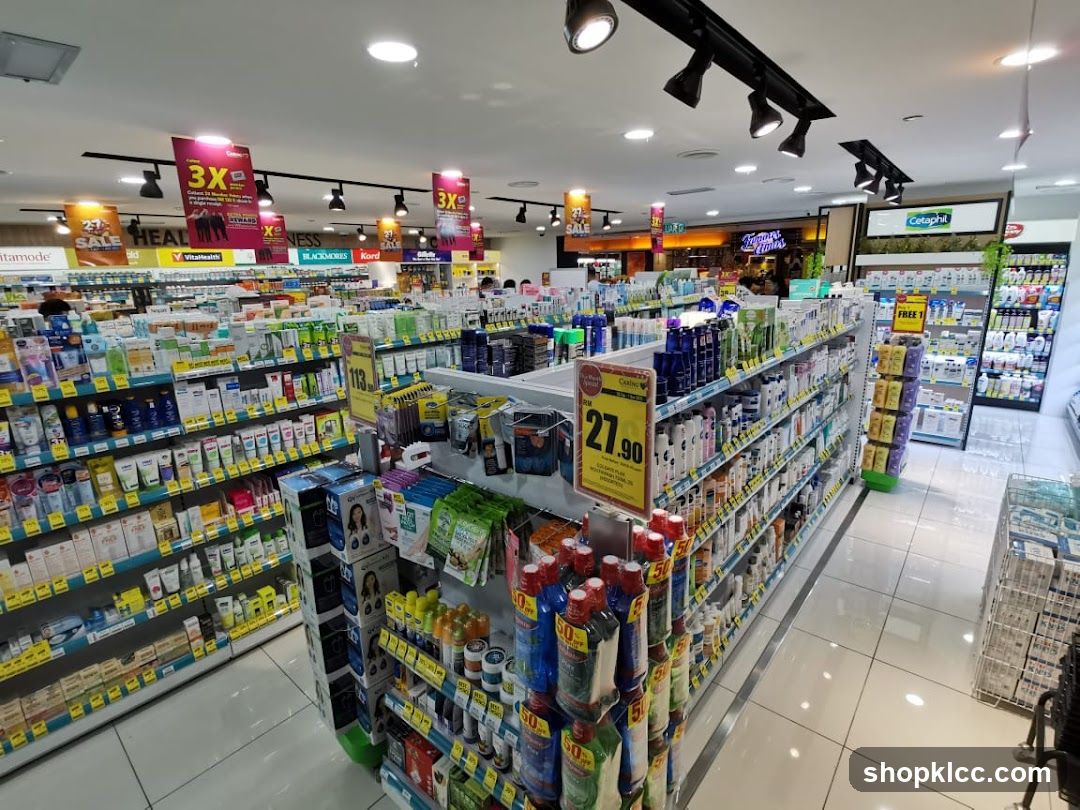 Pharmacy Interior with Product Displays